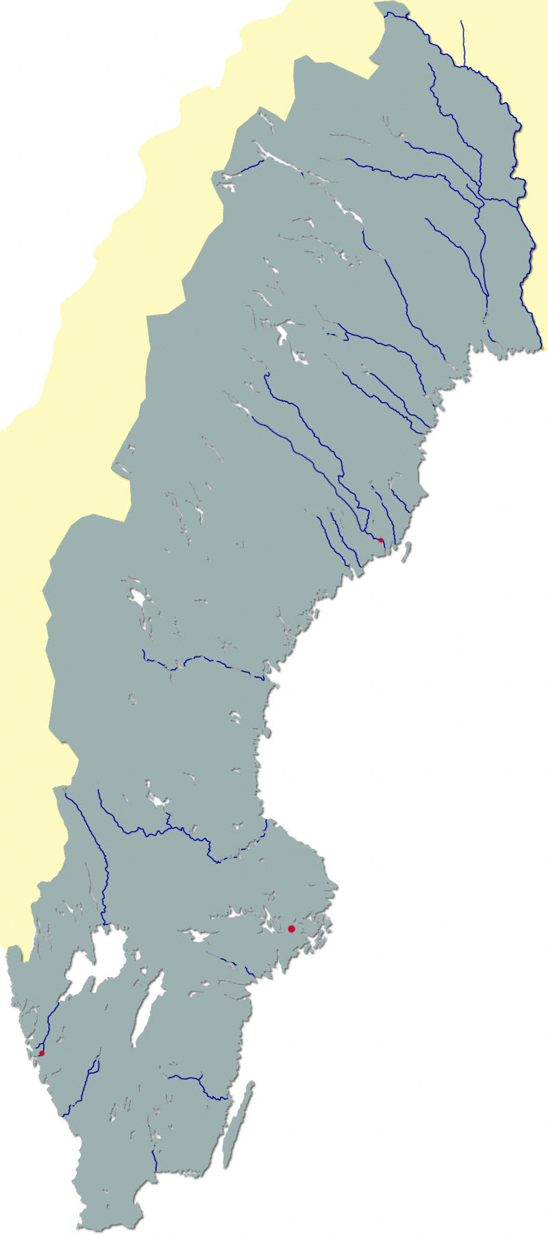 The Atlantic salmon rivers of Sweden